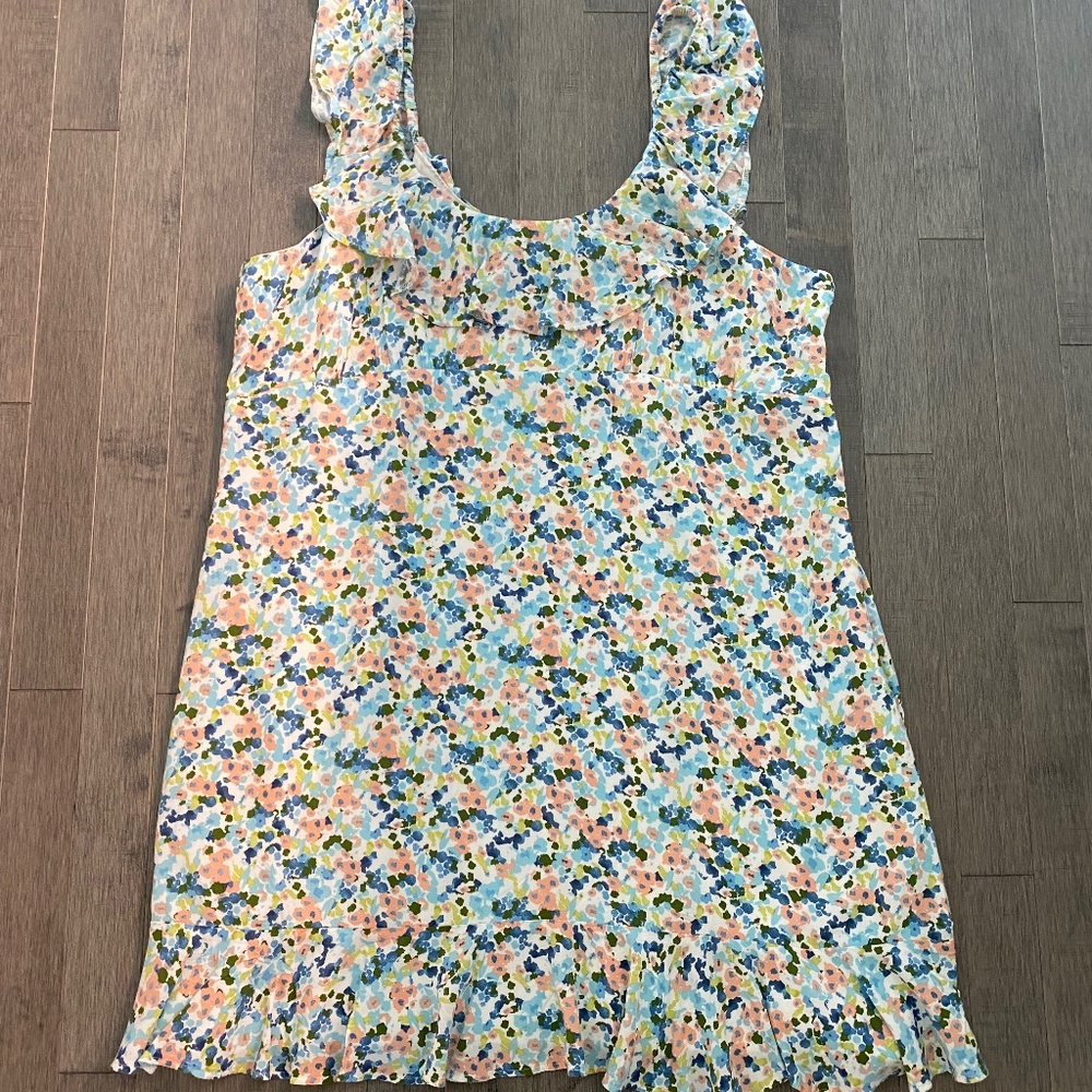 NWT Abercrombie & Fitch Lined Floral Sleeveless Dress